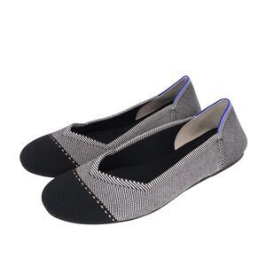 Rothy's The Flat Grey Mist Captoe Size 9.5